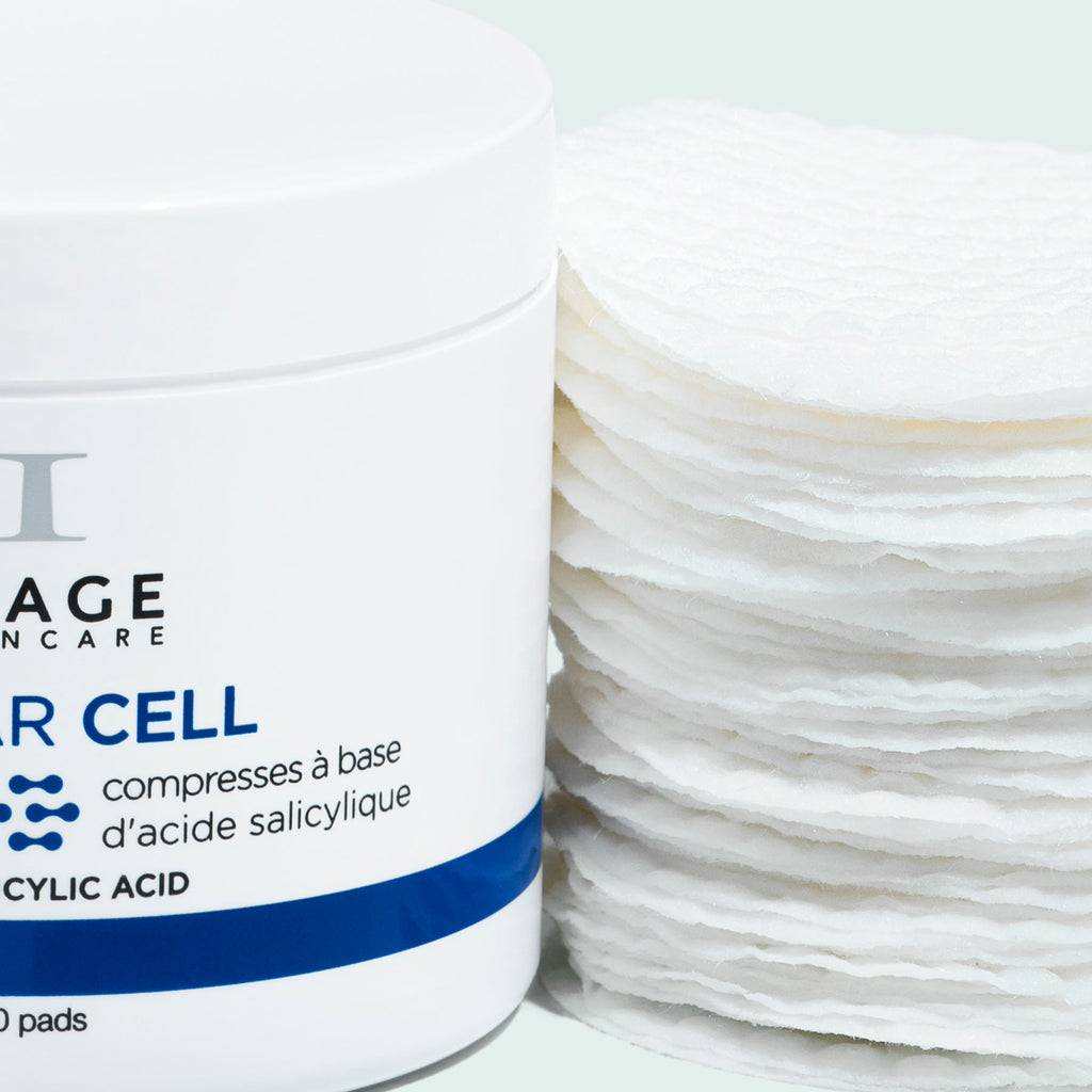 Compresses à base d’Acide Salicylique CLEAR CELL Image Skincare – Soin purifiant anti-imperfections Maison Épiderme Sainte-Hyacinthe