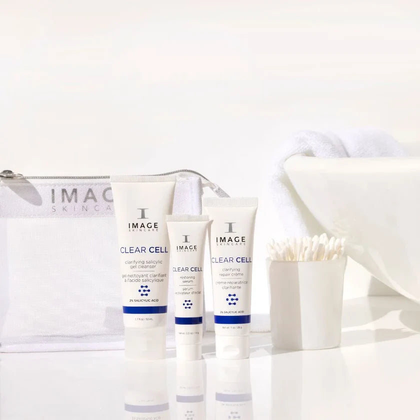 Ensemble Découverte Anti-Imperfections en 3 Étapes CLEAR CELL Image Skincare – Routine purifiante peau acnéique Maison Épiderme Sainte-Hyacinthe