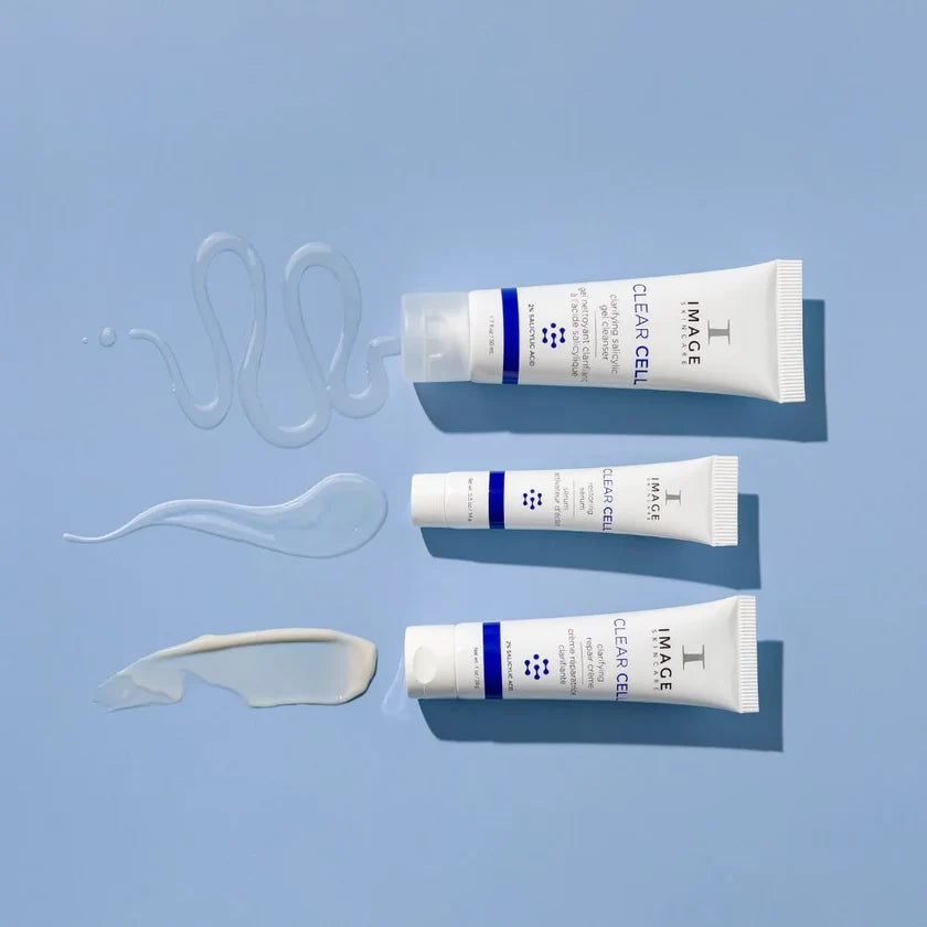 Ensemble Découverte Anti-Imperfections en 3 Étapes CLEAR CELL Image Skincare – Routine purifiante peau acnéique Maison Épiderme Sainte-Hyacinthe